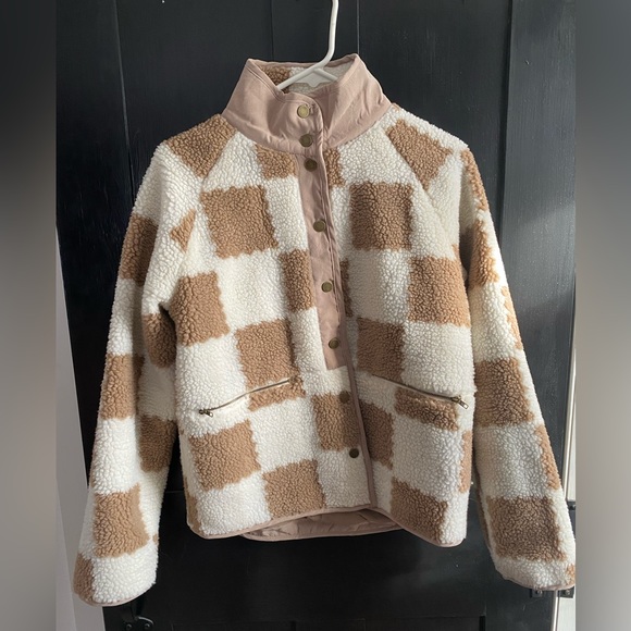 Nordstrom Jackets & Blazers - Sherpa checkered Jacket